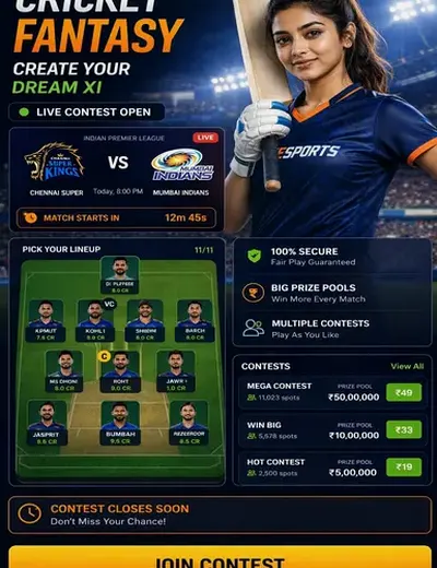 Hero11 (hero11) fantasy cricket & matchday visual 3